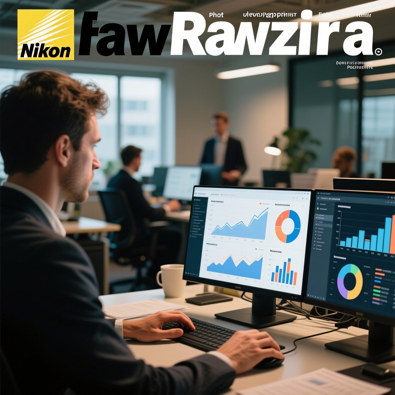 Machine learning analytics dashboard showing ROI metrics